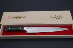 Takeshi Saji VG-10 Custom Damascus Wild Series Sujihiki (240mm And 270mm, 2 Sizes, Green Linen Micarta Handle) 16 Takeshi Saji VG-10 Custom Damascus Wild Series Sujihiki (240mm And 270mm, 2 Sizes, Green Linen Micarta Handle) -Knife Sale Shop takeshi saji sujihiki takeshi saji vg 10 custom damascus wild series sujihiki 240mm and 270mm 2 sizes green linen micarta handle 42516745978139 scaled