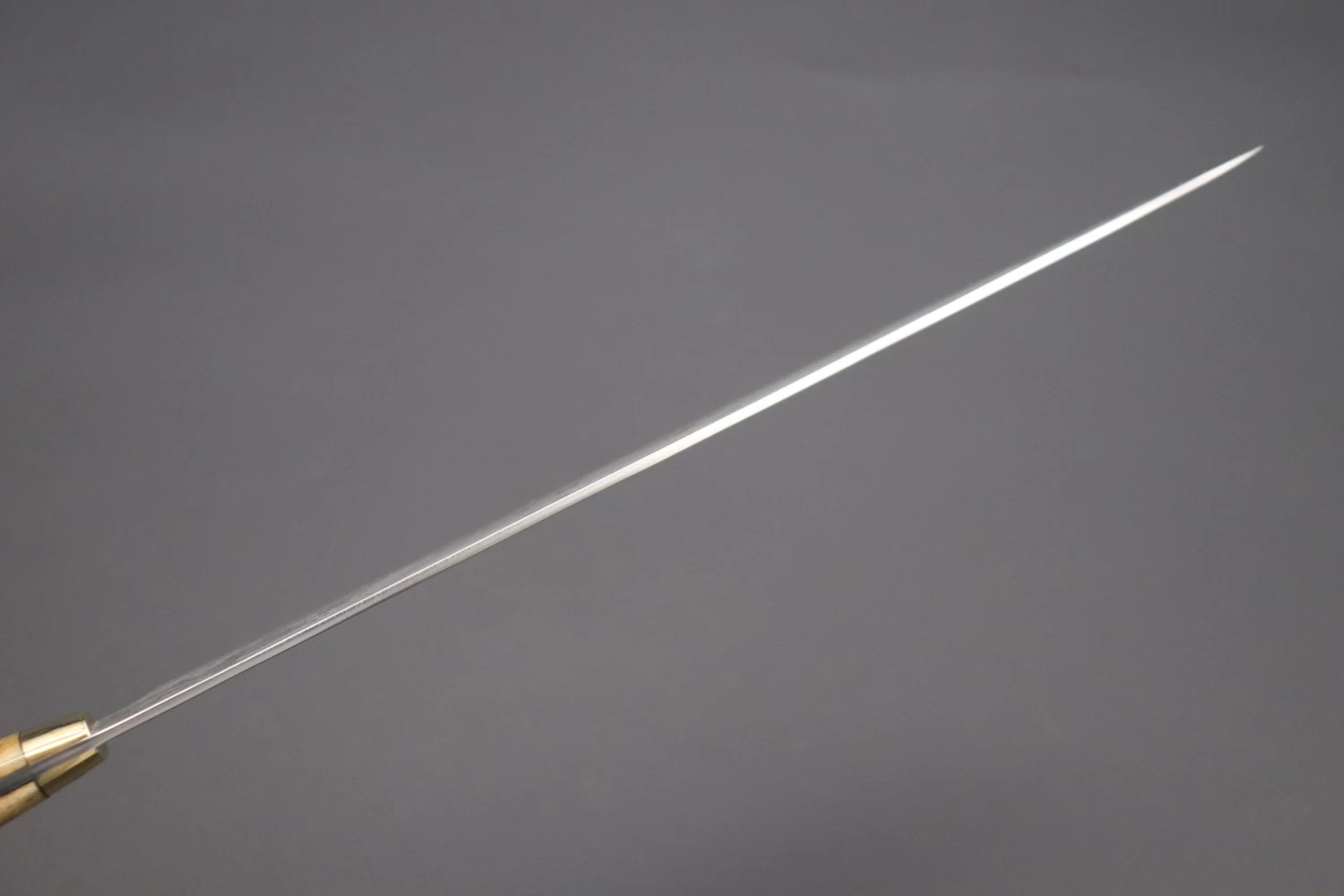 Takeshi Saji VG-10 Custom Damascus Wild Series Sujihiki 270mm (10.6 Inch, Stag Bone Handle, ST-6) 5 Takeshi Saji VG-10 Custom Damascus Wild Series Sujihiki 270mm (10.6 Inch, Stag Bone Handle, ST-6) - Image 5