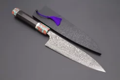 Takeshi Saji SUMMIT ― Limited Edition Custom Series R-2 Damascus Wa Series Wa Gyuto 180mm (7 Inch, STCL-238)