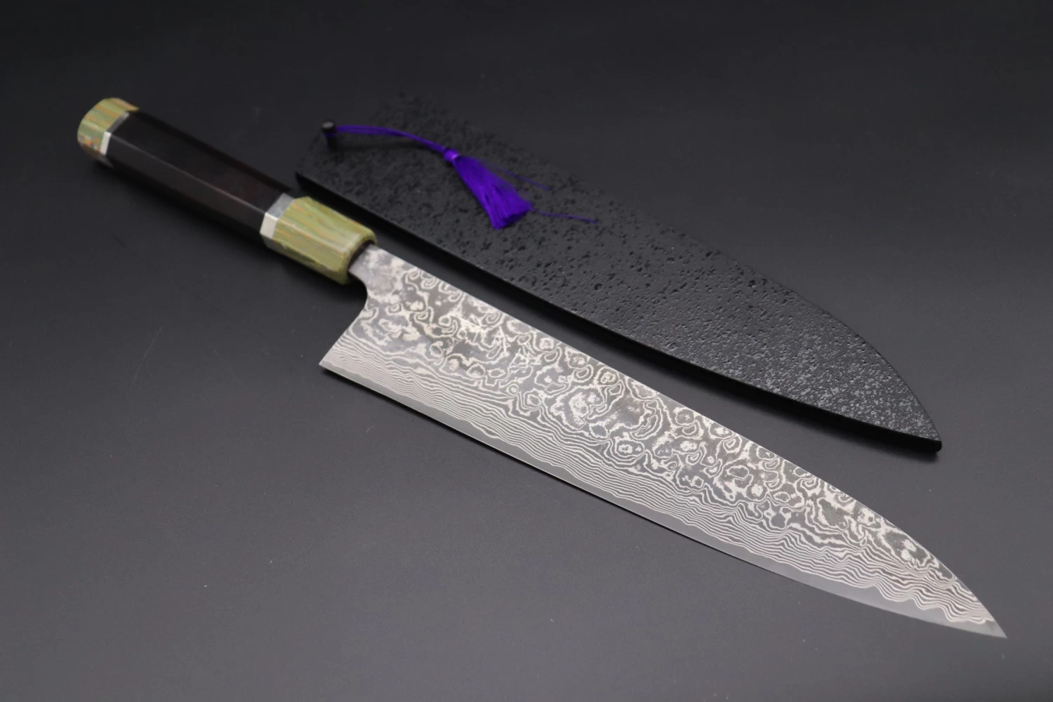 Takeshi Saji SUMMIT ― Limited Edition Custom Series R-2 Damascus Wa Series Wa Gyuto 240mm (9.4 Inch, STCL-177) 1 Takeshi Saji SUMMIT ― Limited Edition Custom Series R-2 Damascus Wa Series Wa Gyuto 240mm (9.4 Inch, STCL-177)