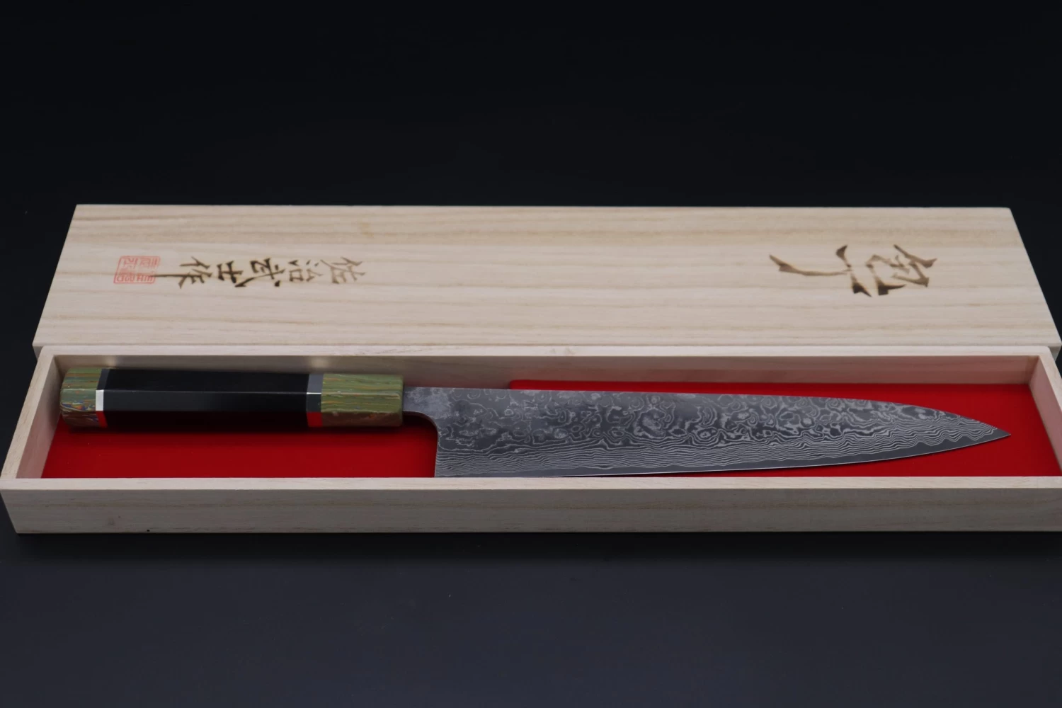 Takeshi Saji SUMMIT ― Limited Edition Custom Series R-2 Damascus Wa Series Wa Gyuto 240mm (9.4 Inch, STCL-177) 7 Takeshi Saji SUMMIT ― Limited Edition Custom Series R-2 Damascus Wa Series Wa Gyuto 240mm (9.4 Inch, STCL-177) - Image 7