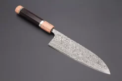 Takeshi Saji SUMMIT ― Limited Edition Custom Series R-2 Damascus Wa Series Wa Santoku 180mm (7 Inch, STCL-226)