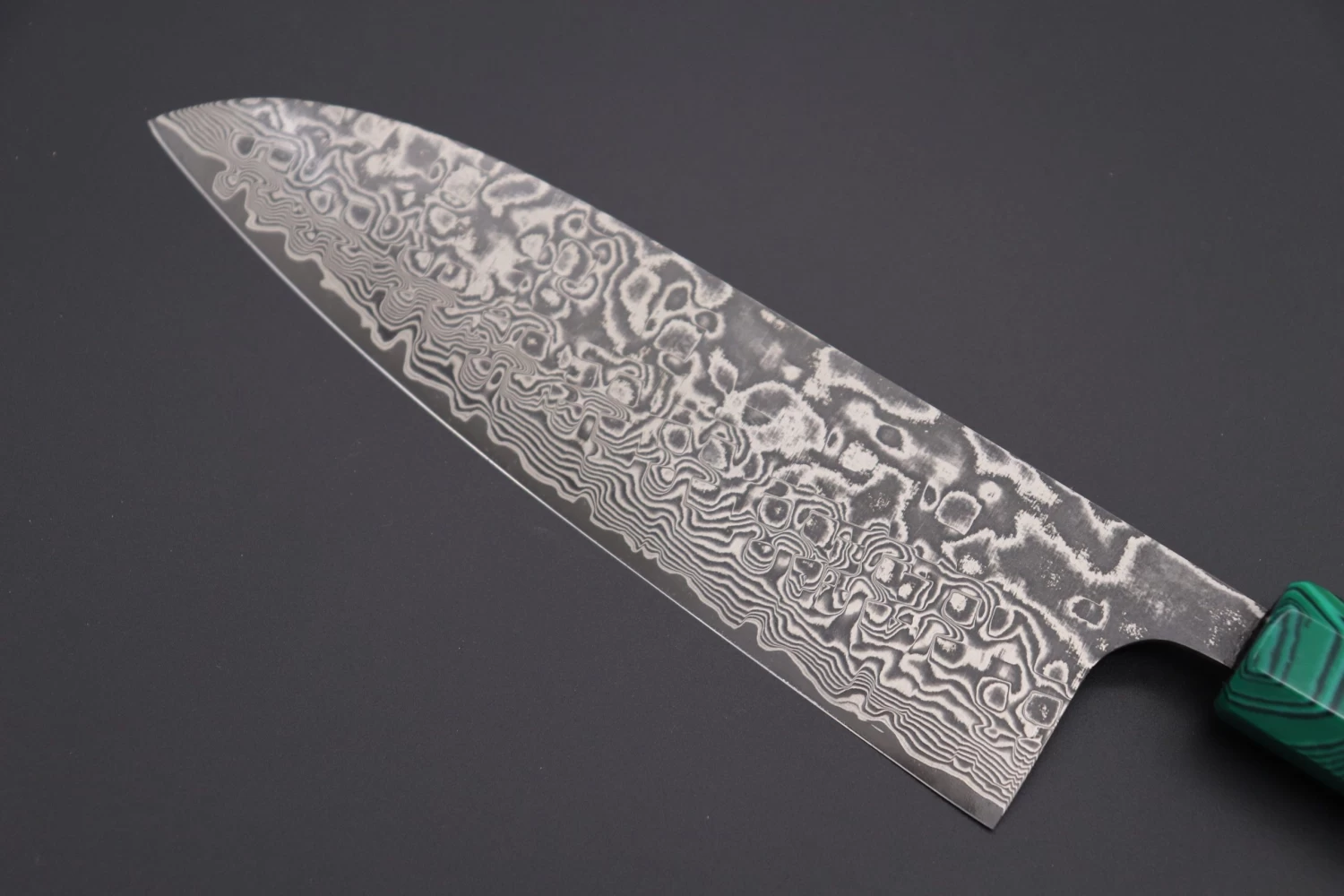 Takeshi Saji SUMMIT ― Limited Edition Custom Series R-2 Damascus Wa Series Wa Santoku 180mm (7 Inch, STCL-227) 6 Takeshi Saji SUMMIT ― Limited Edition Custom Series R-2 Damascus Wa Series Wa Santoku 180mm (7 Inch, STCL-227) - Image 6