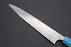 Takeshi Saji SUMMIT ― Limited Edition Custom Series R-2 Damascus Wa Series Sujihiki 240mm (9.4 Inch, STCL-257) -Knife Sale Shop takeshi saji wa sujihiki takeshi saji summit limited edition custom series r 2 damascus wa series sujihiki 240mm 9 4 inch stcl 257 42702215250203 scaled