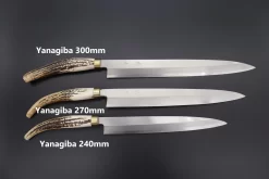 Takeshi Saji Gingami No.3 Wa Bocho Series Yanagiba (240mm And 300mm, 3 Sizes, Stag Handle) -Knife Sale Shop takeshi saji yanagiba takeshi saji gingami no 3 wa bocho series yanagiba 240mm and 300mm 3 sizes stag handle 43064407982363